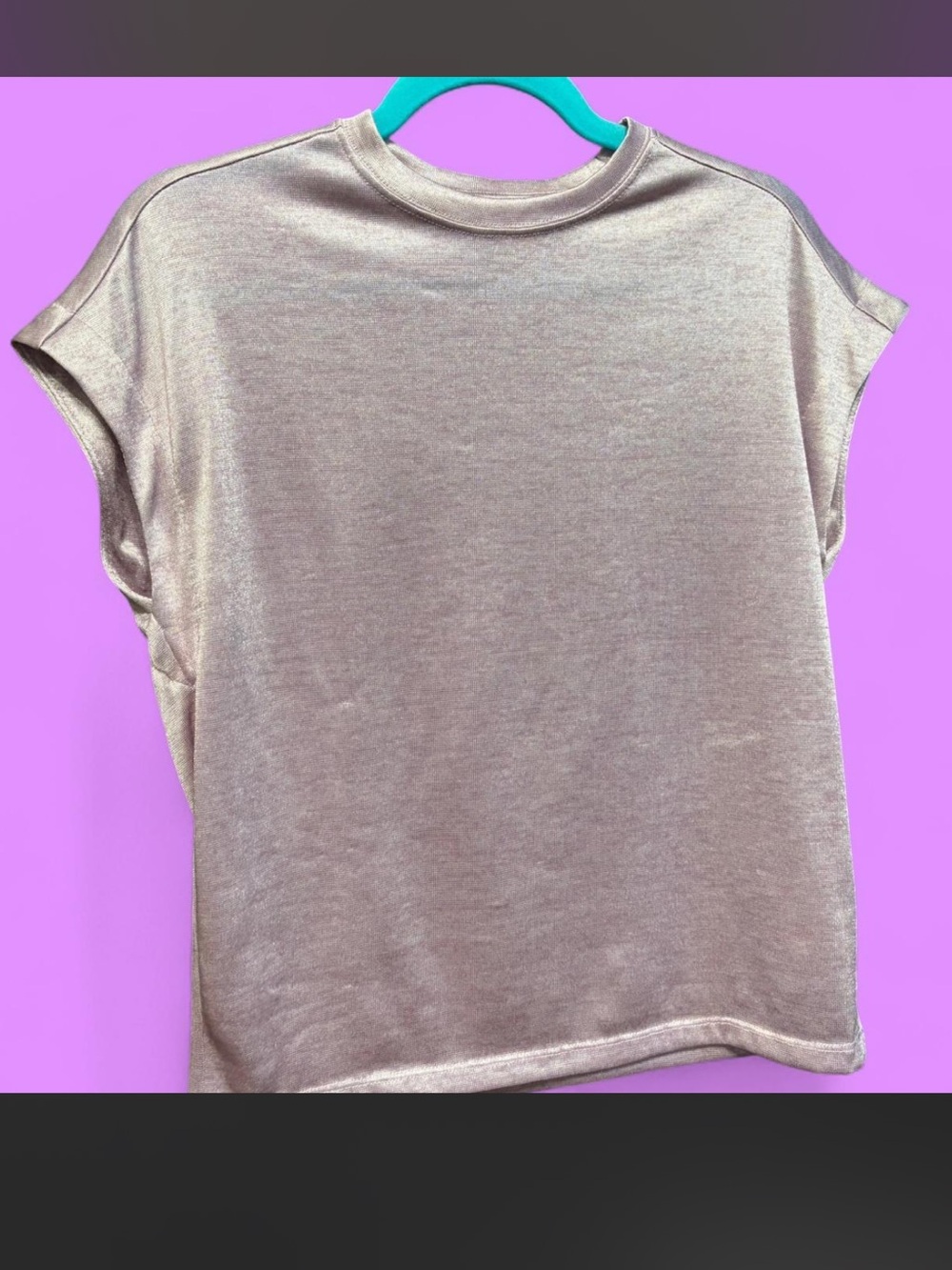 Anthropologie Metallic Purple Top